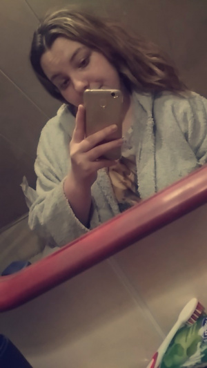 mouth, hand, selfie