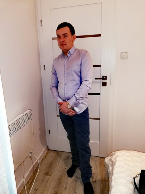 outerwear, standing