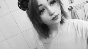 eyelash, hair, skin, selfie, ear, monochrome