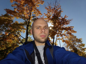 hair, jacket, outerwear, sky, beard, branch