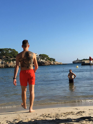 fun, leisure, muscle, vacation, event, shorts, beach
