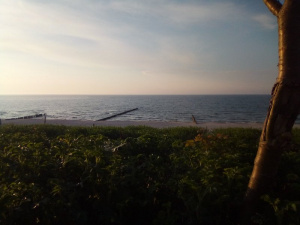 sky, beach