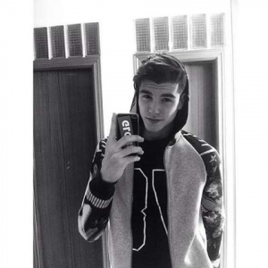 selfie, monochrome