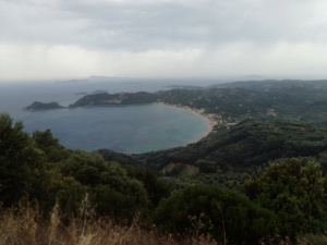 mountain, lake