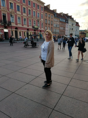 fun, jeans, standing, road, infrastructure