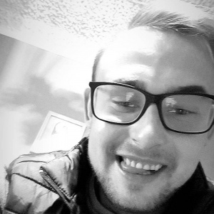 selfie, smile, cool, glasses, monochrome