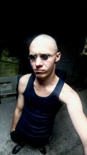 cool, glasses, muscle