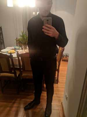 standing, room, chair