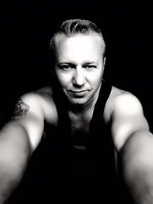 muscle, monochrome, model