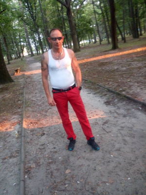 fun, jeans, muscle, forest