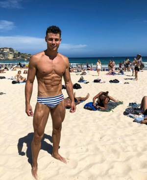 fun, muscle, vacation, dude, shorts, beach, swimwear