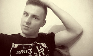 selfie, cool, muscle, monochrome