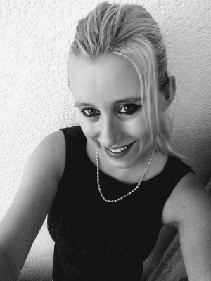 hair, smile, necklace, monochrome, model