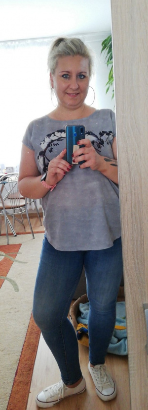 jeans, denim, standing, shoe