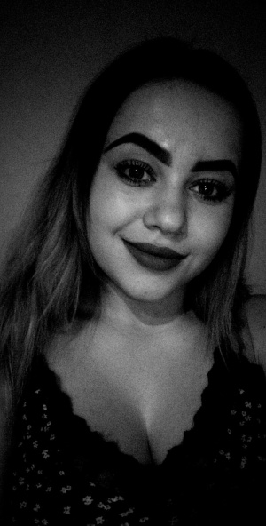 smile, monochrome