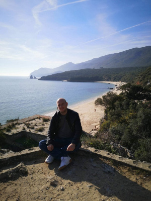 sky, sitting, leisure, vacation, mountain, lake