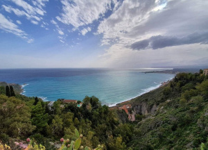 sky, beach, mountain, lake