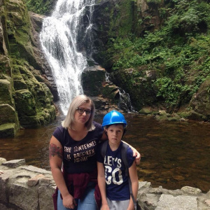 fun, smile, cool, leisure, vacation, forest, jungle, waterfall