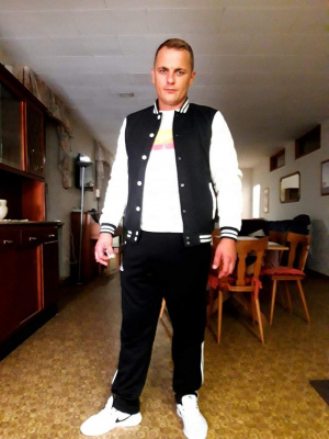 jacket, outerwear, room, tie, chair, blazer