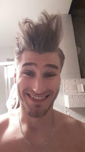 hair, skin, selfie, fun, smile, cool, ear, monochrome