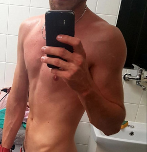 hand, selfie, muscle