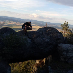 sky, rock, mountain