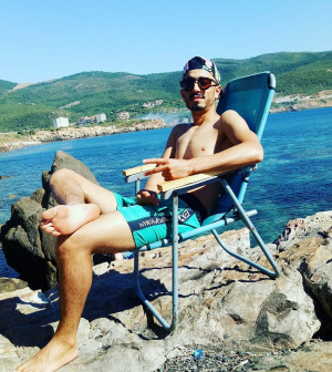 fun, sitting, leisure, muscle, vacation, event, beach