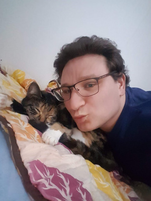 glasses, ear, cat