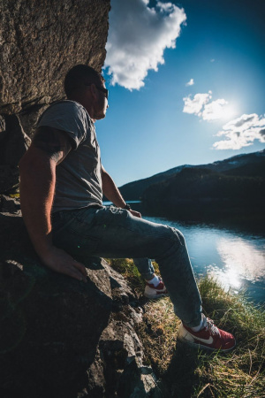 cool, sky, sitting