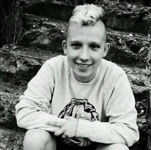 smile, sitting, monochrome