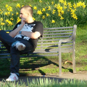 sitting, leisure, chair, flower
