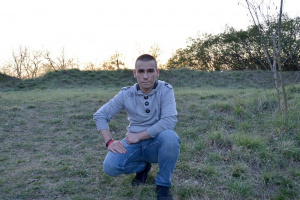 jeans, denim, sitting, soil
