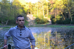jacket, outerwear, jeans, smile, leisure, lake