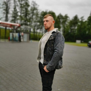 jacket, outerwear, jeans, denim, standing