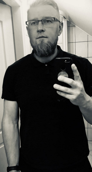 hair, hand, selfie, beard, monochrome