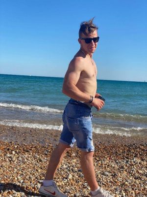 fun, jeans, denim, muscle, vacation, dude, event, shorts, beach