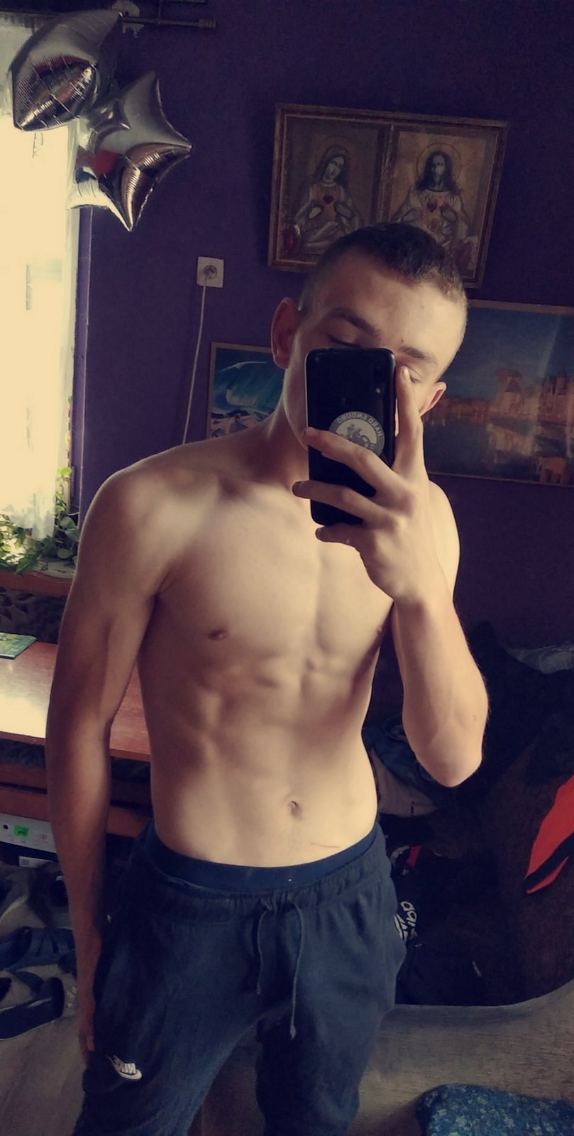 selfie, jeans, cool, muscle, dude, person