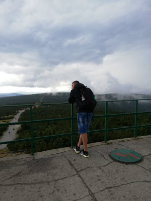 jeans, sky, standing