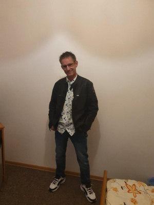 jacket, outerwear, fun, jeans, standing, tie