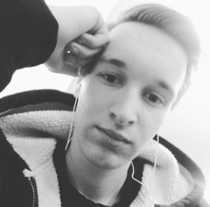 selfie, smile, monochrome
