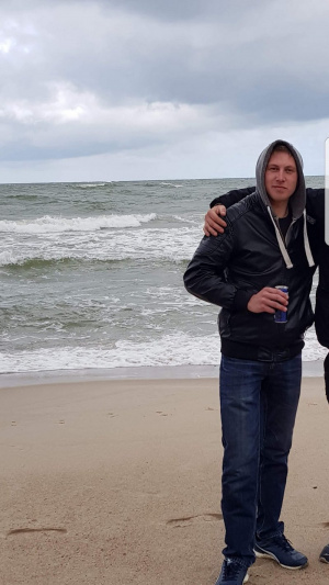 jacket, fun, jeans, denim, vacation, standing, beach, sand