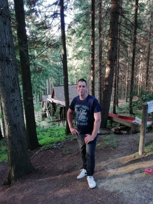 jeans, forest