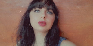 mouth, eyelash, hair, skin, selfie, lipstick, bangs