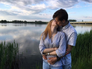 jeans, denim, smile, sky, love, lake, interaction