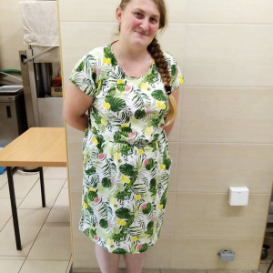 dress, pattern, chair