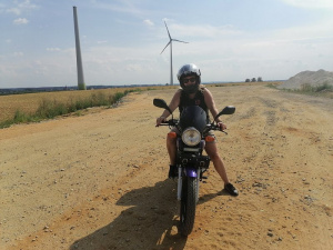 vehicle, sand, road, motorcycle, soil, infrastructure