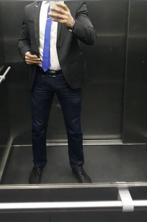 jacket, outerwear, jeans, standing