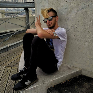 cool, glasses, sitting, muscle, sunglasses