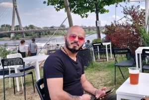 beard, chair