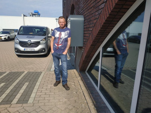 jeans, denim, standing, vehicle, car
